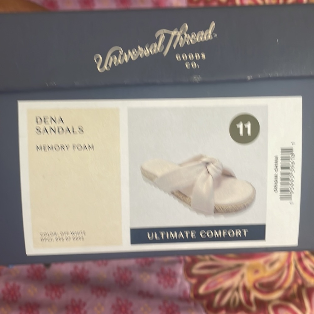 Dena Knotted Espadrille Sandals Universal Thread-Off White size 11